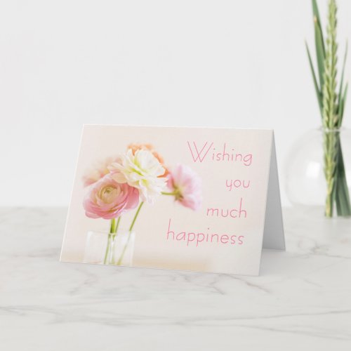 Soft Floral Birthday Wishes Card