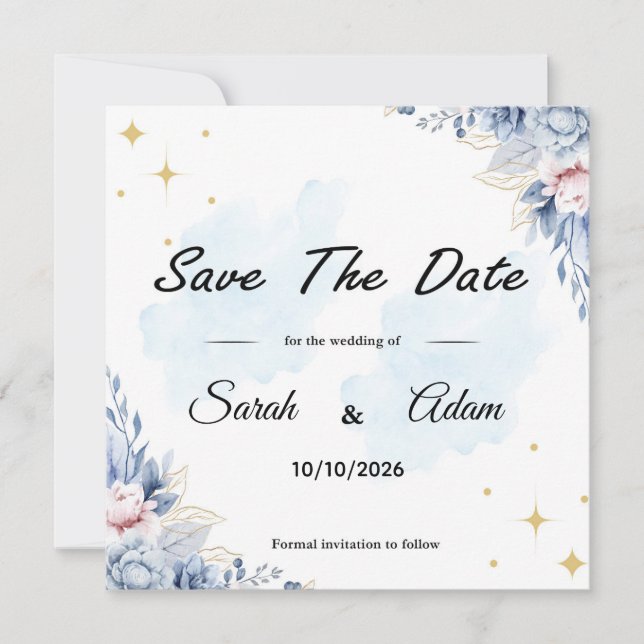 Soft Floral Card (Front)