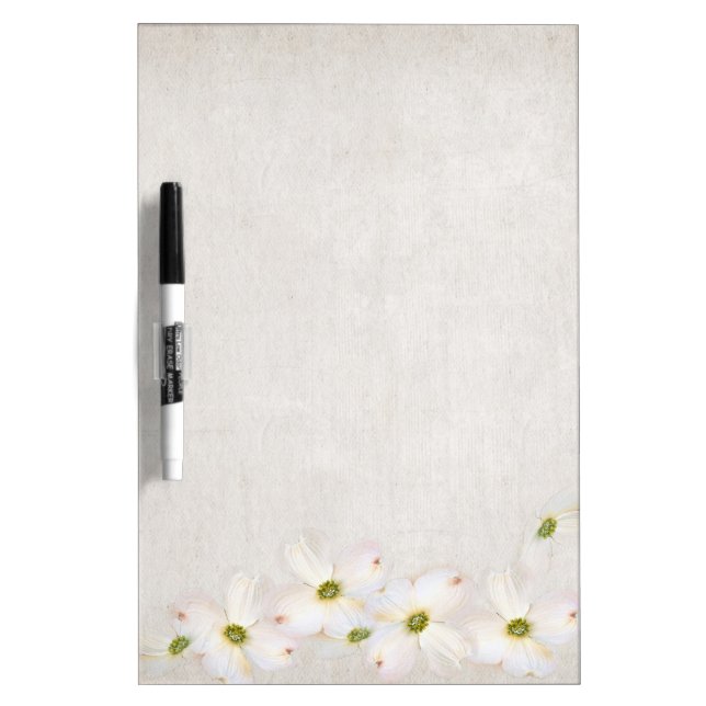 soft floral design dry erase board (Front)