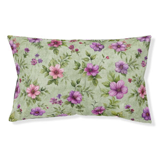Soft Floral Dog Bed – Small Pet Comfort