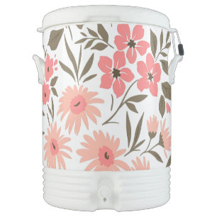Soft Floral Dreams Beverage Cooler