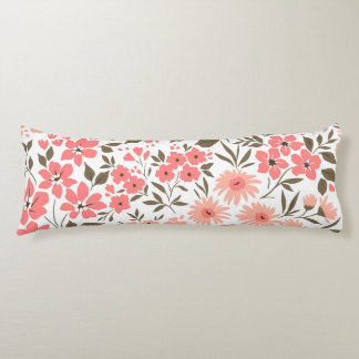 Soft Floral Dreams Body Pillow