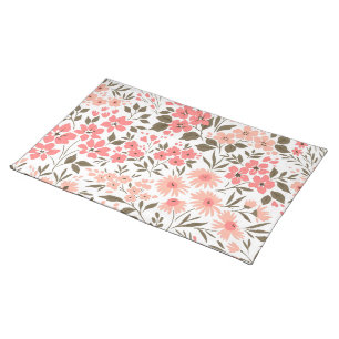 Soft Floral Dreams Cloth Placemat