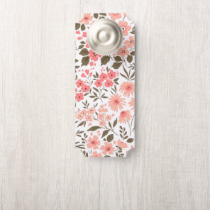 Soft Floral Dreams Door Hanger