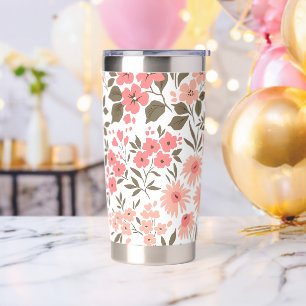 Soft Floral Dreams Insulated Tumbler