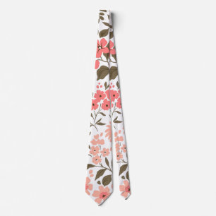 Soft Floral Dreams Neck Tie