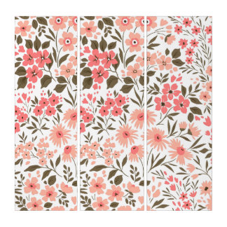 Soft Floral Dreams Triptych