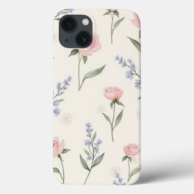 Soft Floral Elegance Case-Mate iPhone Case (Back)