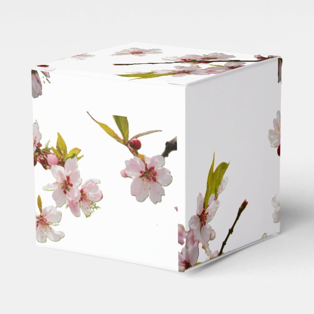Soft Floral Favor Boxes (Front Side)