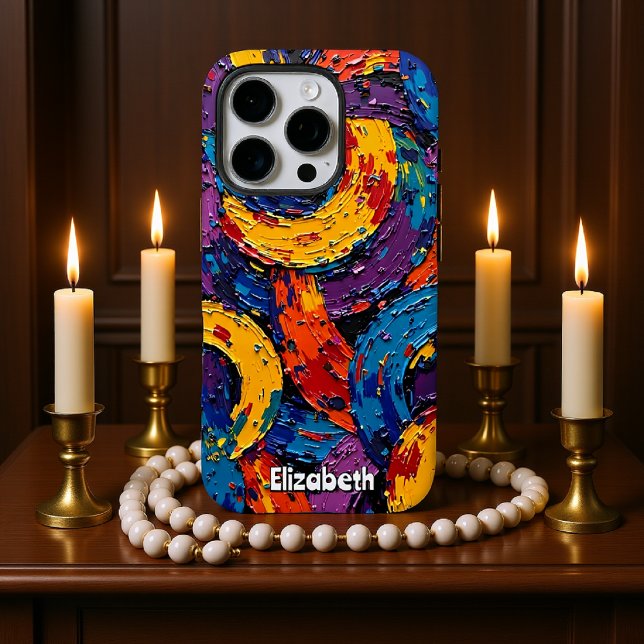 Soft Floral on Teal Case-Mate iPhone Case (Creator Uploaded)