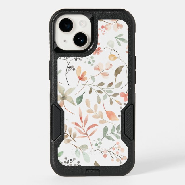 Soft Floral  Otterbox iPhone Case (Back)