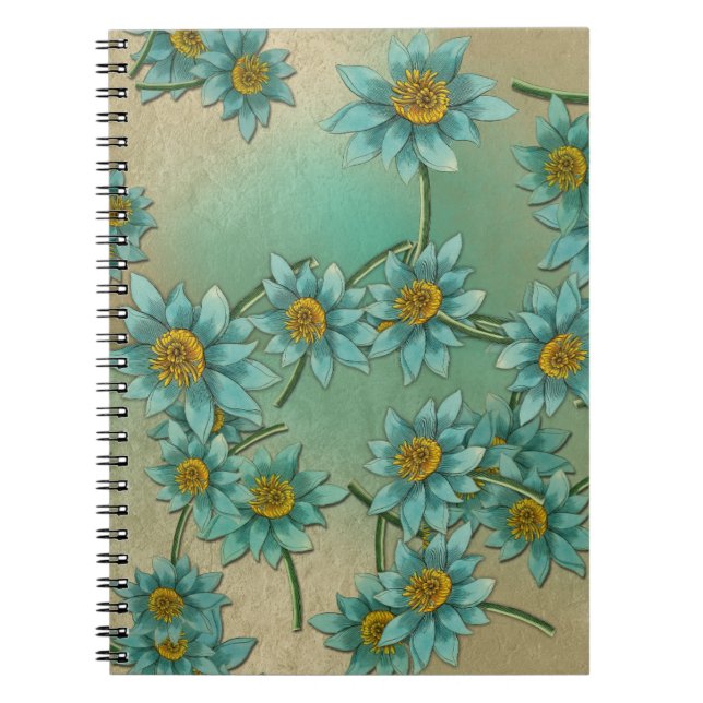 Soft Floral Pattern Collection Notebook (Front)