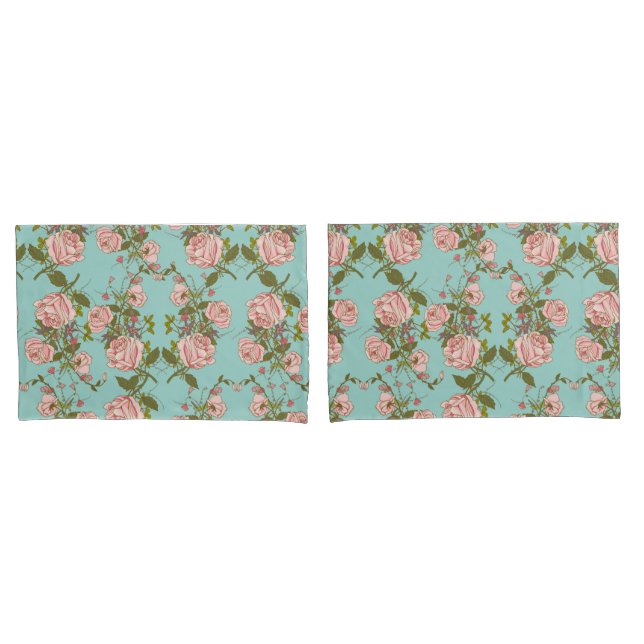 Soft Floral Pillow Case (Front-Set)