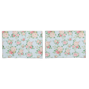 Soft Floral Pillow Case
