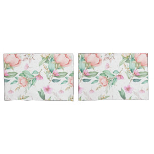 Soft Floral Pillow Case