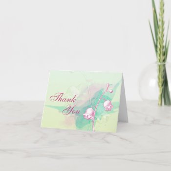 Soft Floral Thank You Card by spinsugar at Zazzle