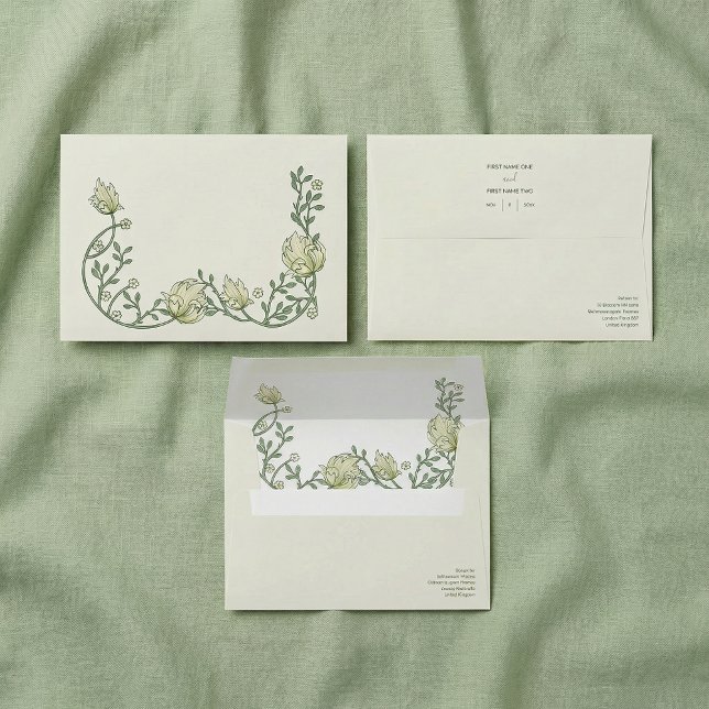 Soft Floral Wedding Envelope (Soft Floral Wedding Envelope)