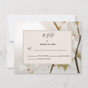 Soft Floral Wedding RSVP Response Card