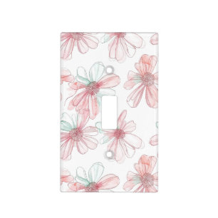 Soft Florals with Artistic Grace Light Switch Cover