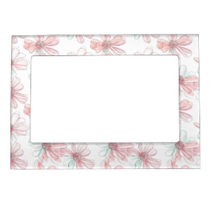 Soft Florals with Artistic Grace Magnetic Frame