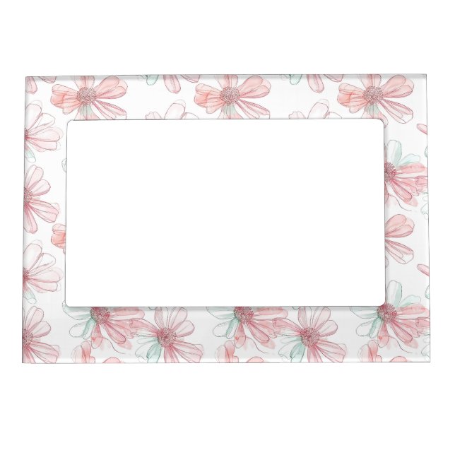 Soft Florals with Artistic Grace Magnetic Frame (Front)