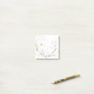 Soft Flourish Desk Notes - Post-It Notes