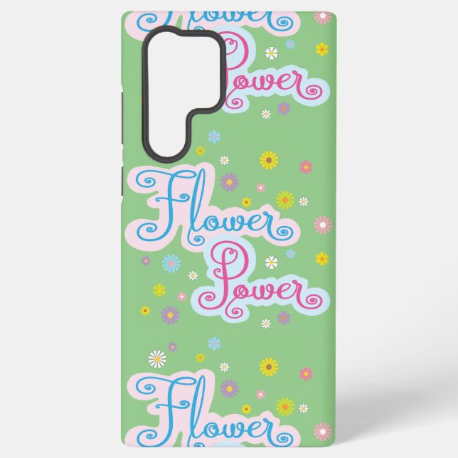 Soft Flower power Samsung Galaxy Case (Back)