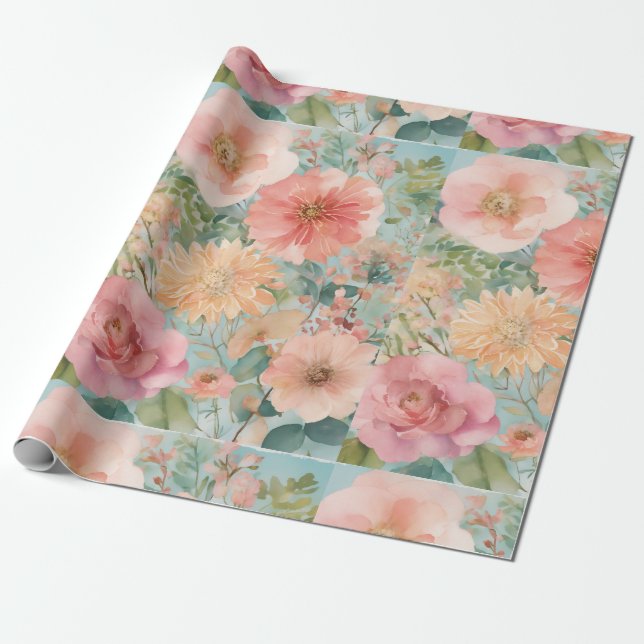 soft flower  wrapping paper (Unrolled)