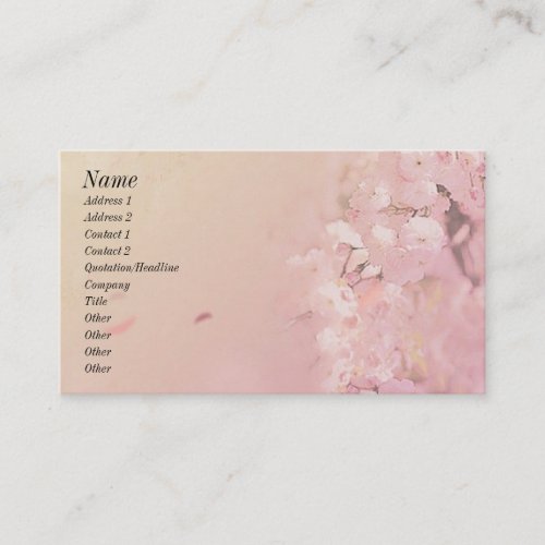 Soft Flowers Business Card Templates