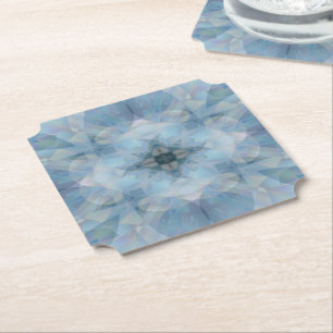Soft Flowers Paper Coaster
