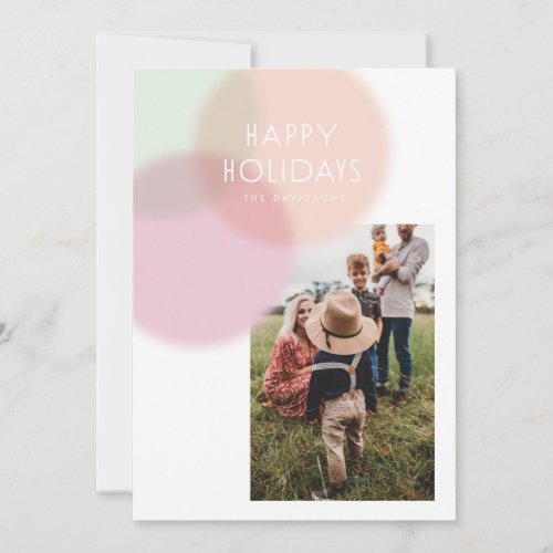 Soft Focus Family Holday Greeting Card