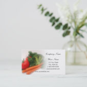 Soft Focus Produce Business Cards (Standing Front)