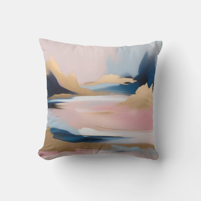 Soft Focus Serenity Throw Pillow (Front)
