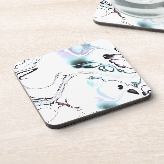 soft fractal 2 beverage coaster (Left Side)