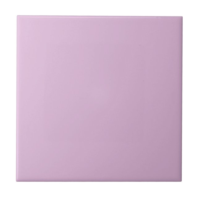 Soft French Lilac Solid Color Ceramic Tile (Front)