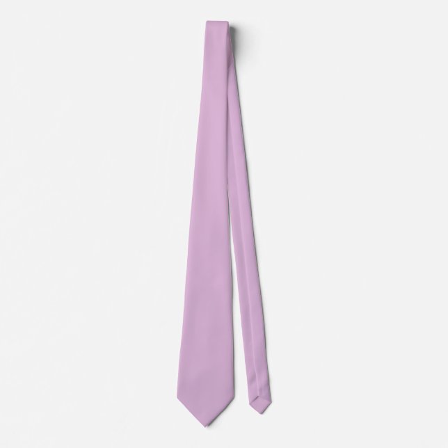 Soft French Lilac Solid Color Neck Tie (Front)
