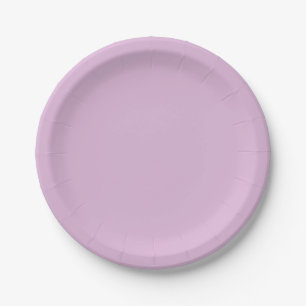Soft French Lilac Solid Color Paper Plates