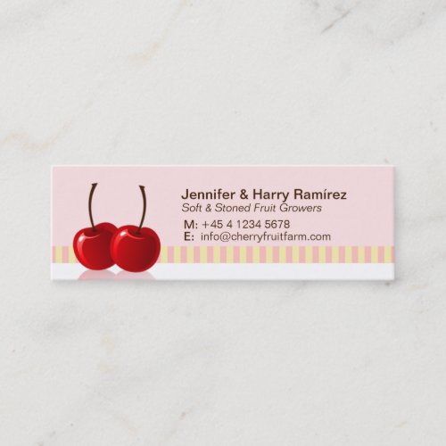 Soft fruit growers skinny business card