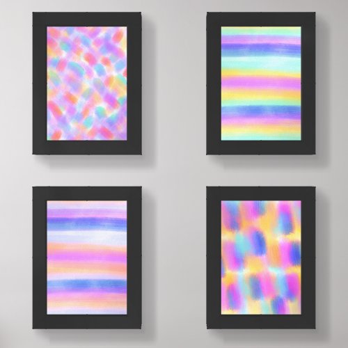 Soft  Gentle Original Contemporary Colorful Wall Art Sets