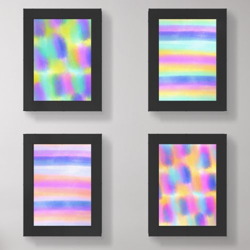 Soft  Gentle Original Contemporary Colorful Wall Art Sets