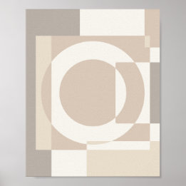 Soft Geometric Blocks – Simple and Sleek Poster