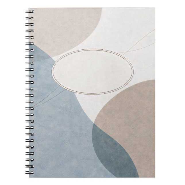 Soft Geometry — Customizable Minimalist Journal (Front)
