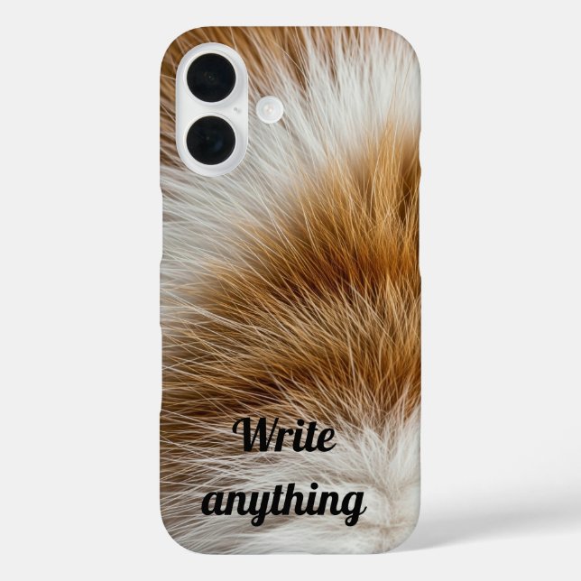 Soft Ginger Tabby Fur Texture iPhone Case (Back)