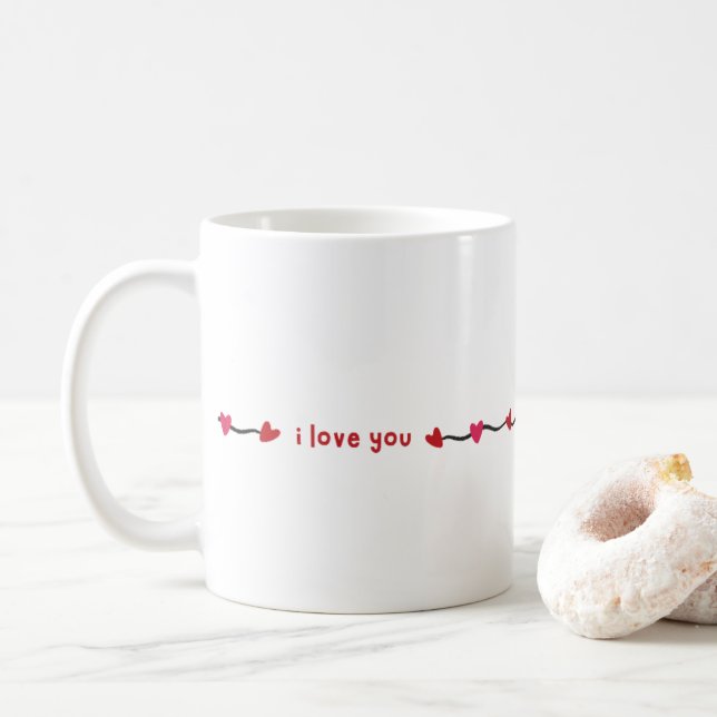 Soft Girl Aesthetic Coquette Mug (With Donut)