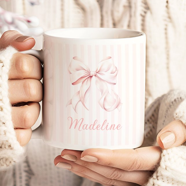 Soft Girl Pink Bow  Giant Coffee Mug (Creator Uploaded)