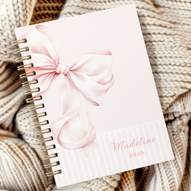 Soft Girl Pink Bow  Notebook (Creator Uploaded)