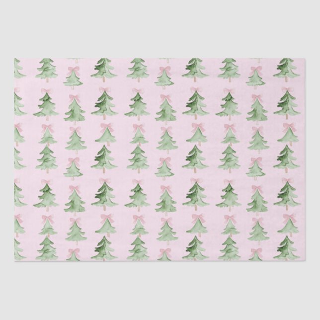 Soft Girly Christmas Tissue Paper (Front)