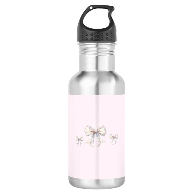  Soft Girly  Stainless Steel Water Bottle (Front)
