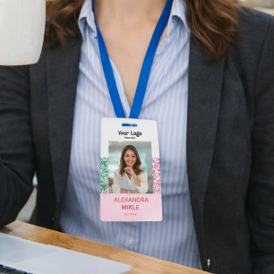 Soft Glam Pink Branding Badge