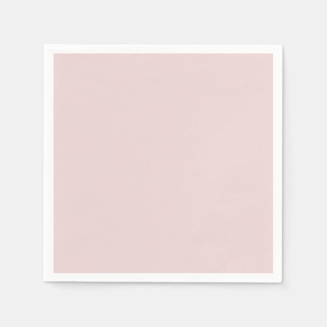 Soft Glamour - Blush Whisper Rose Solid Napkins (Front)
